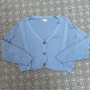 Cableknit Cropped Lucky brand sweater size XL